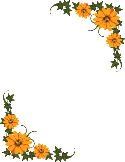 Free Simple Flower Design Border, Download Free Simple Flower Design