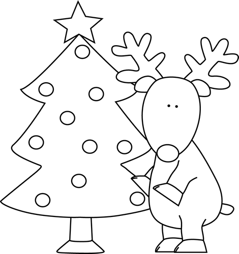 Christmas Tree Clipart Black And White | Cool Eyecatching tatoos