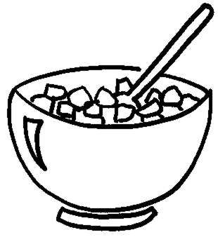 cereal Bowl Colouring Pages (page 3)