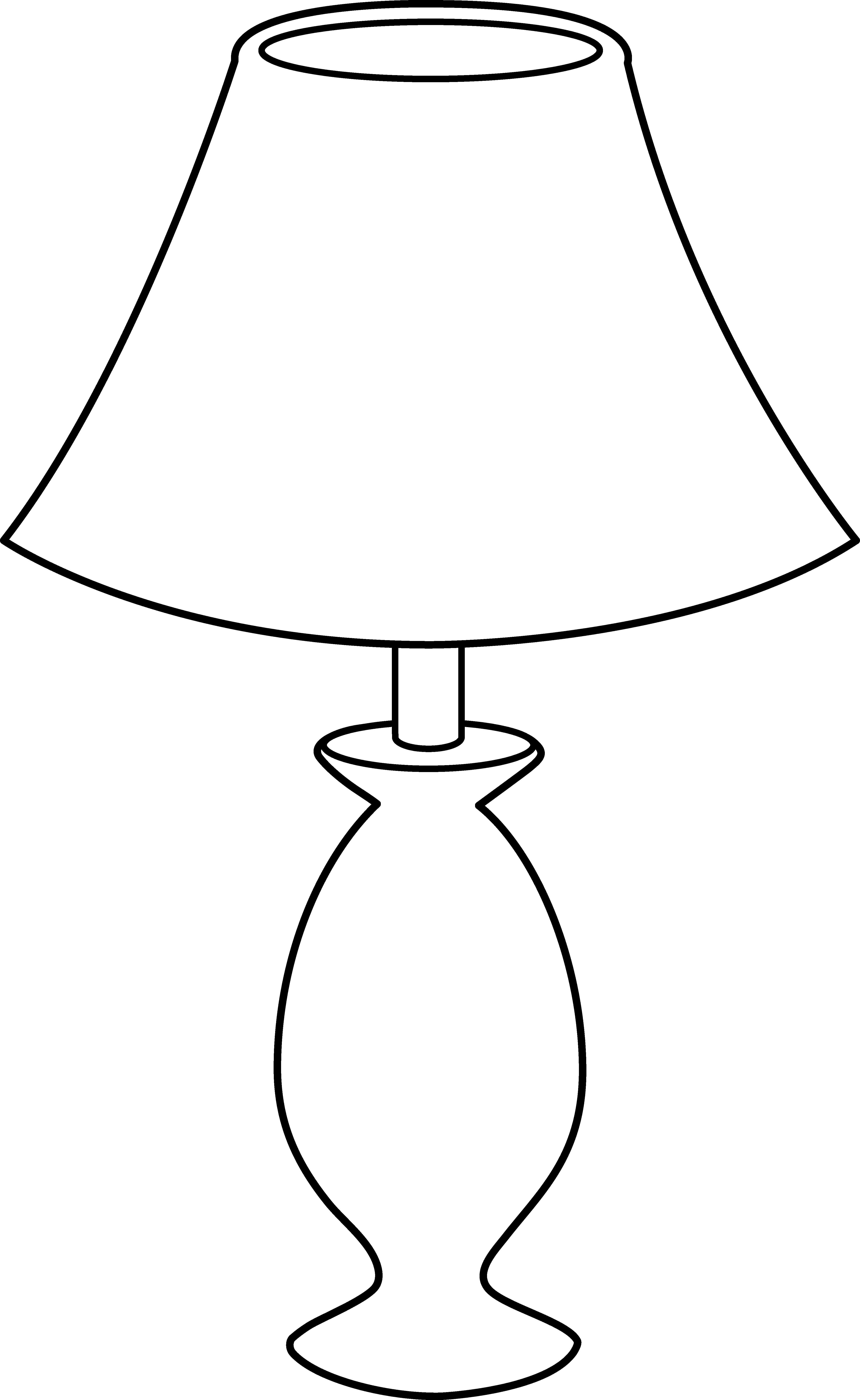 Free Lamp Outline, Download Free Lamp Outline png images, Free ClipArts