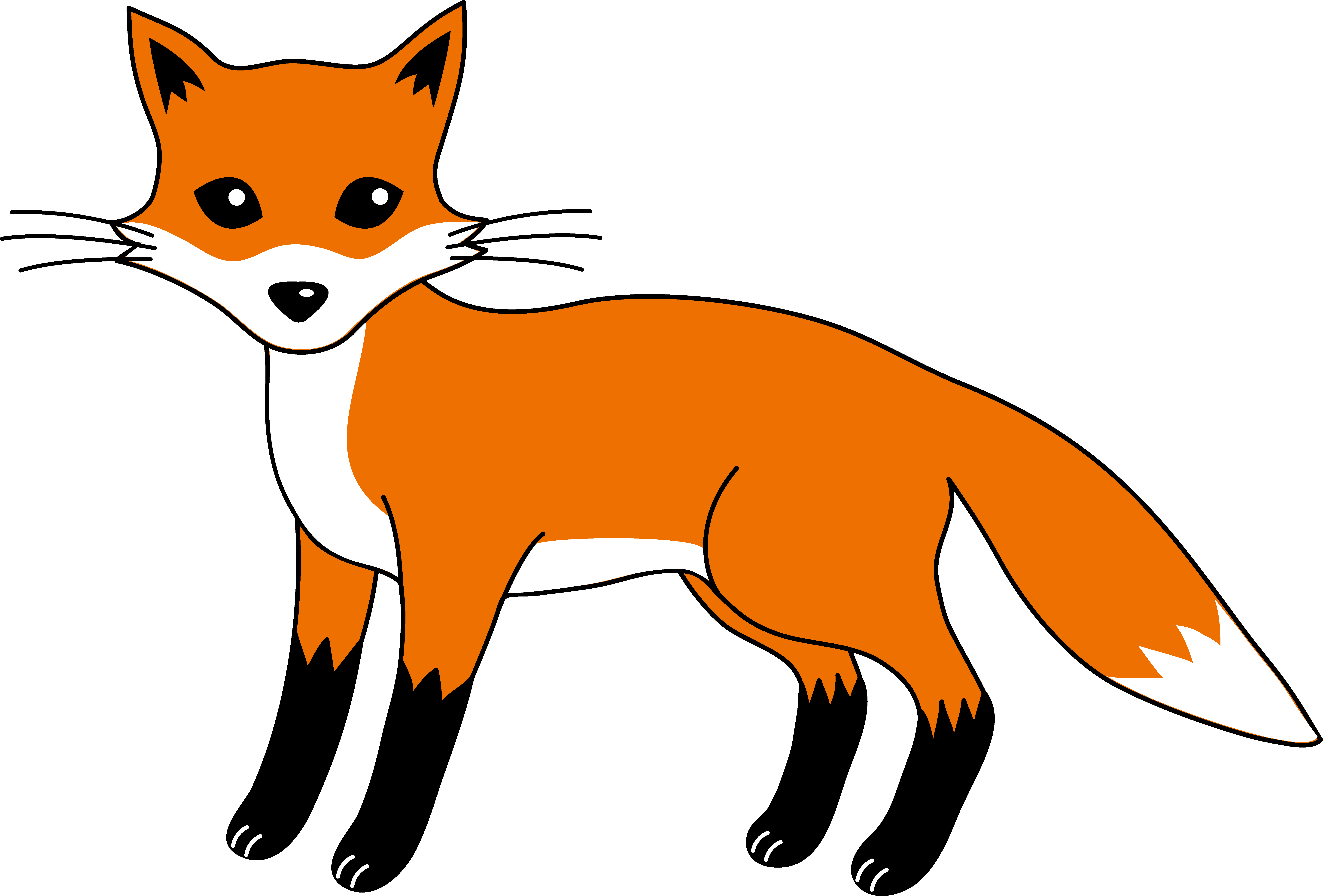 Little Red Fox Clip Art - Free Clip Art