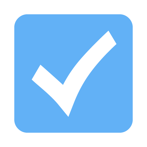 Tropical blue check mark 8 icon - Free tropical blue check mark icons