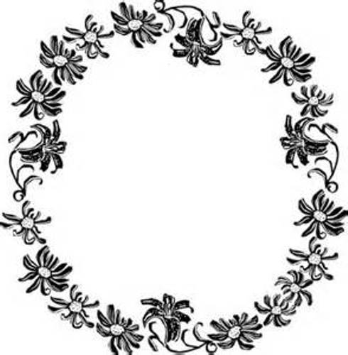 Black And White Flower Border Clipart | Clipart library - Free 