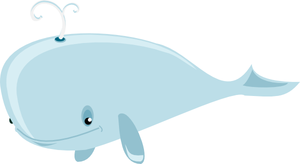 Cartoon Whale clip art - vector clip art online, royalty free 