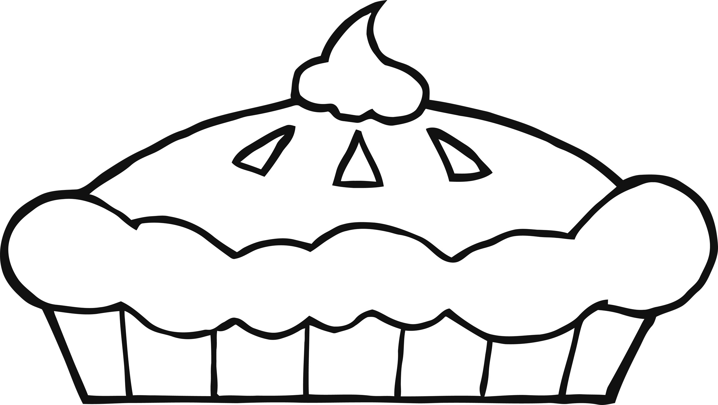 Pie Clipart Black And White | Clipart library - Free Clipart Images