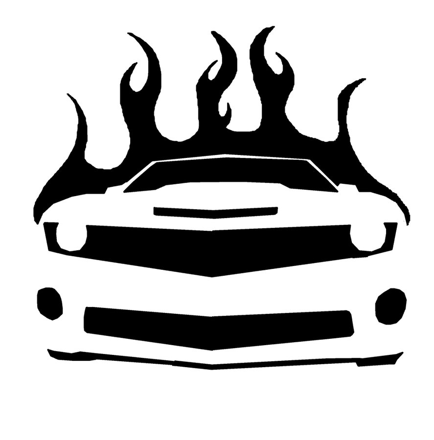 Flame 2009Camaro Stencil by jaslo on Clipart library