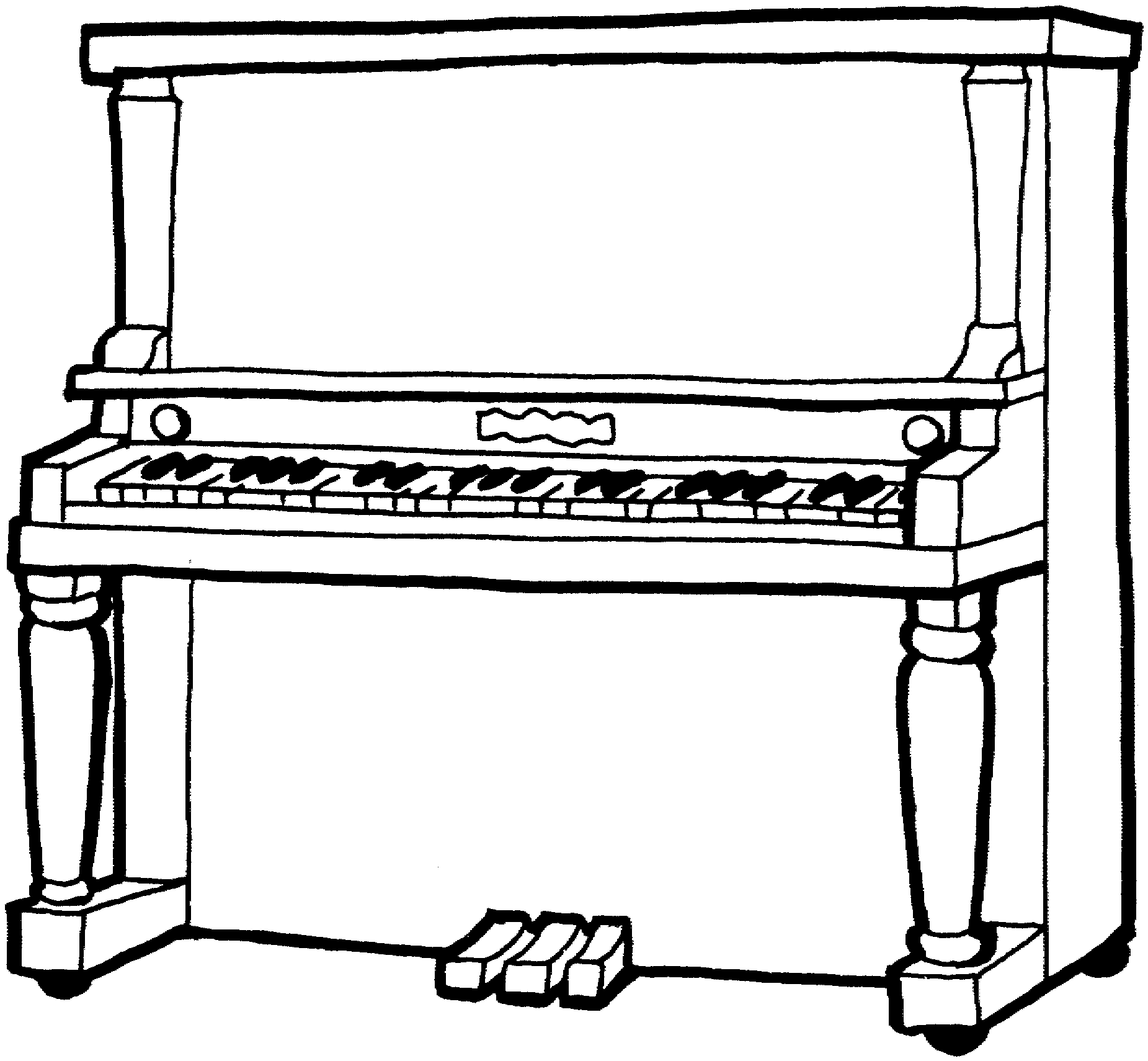 black grand piano clipart