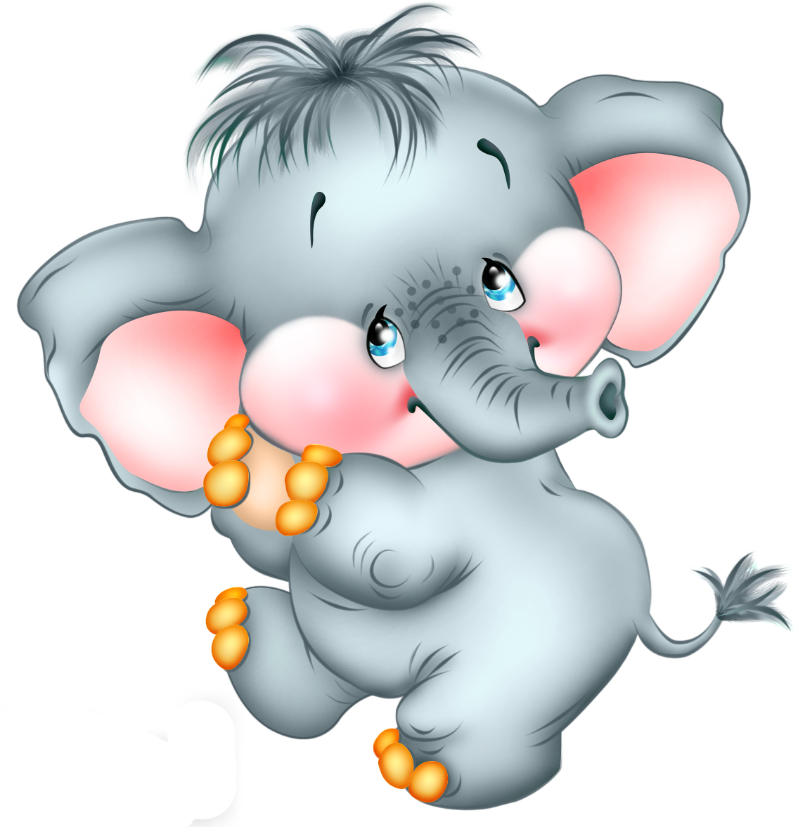 Cute Cartoon Elephant Free PNG Picture