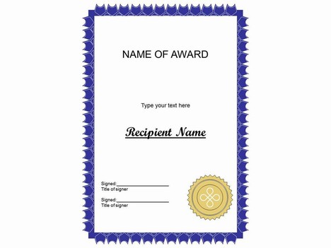 More certificate clip art PowerPoint Template