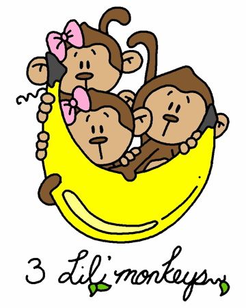 Baby Banana Monkeys @ JDS Clipart