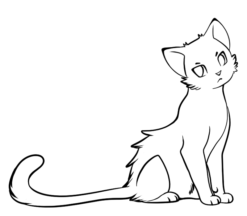 Image - Free Cat Lineart, by Roneri.png - The World Of Meat Logic Wiki