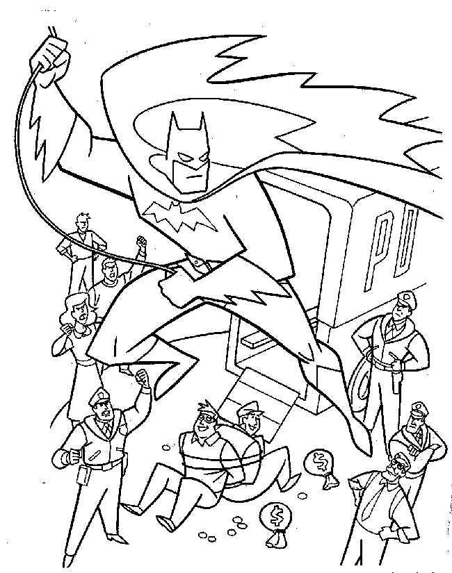 Batman Printable Coloring Pages for Kids