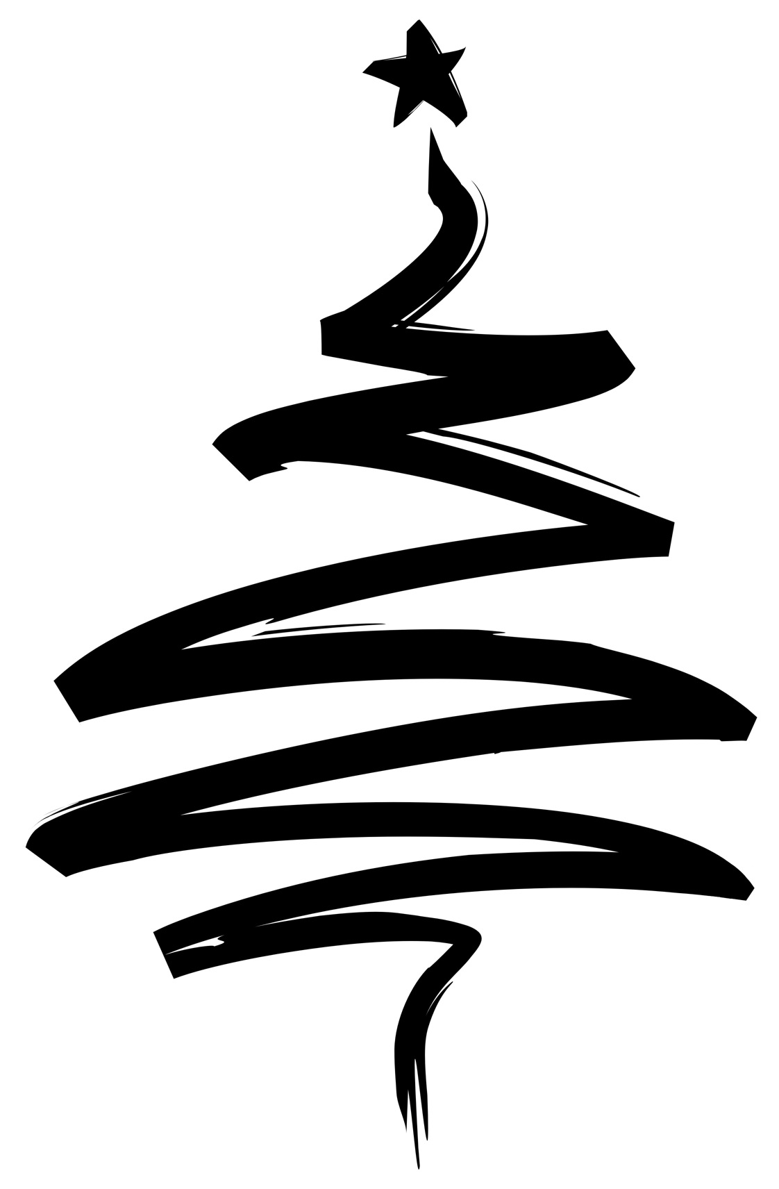 Free Christmas Tree Line Drawing, Download Free Clip Art