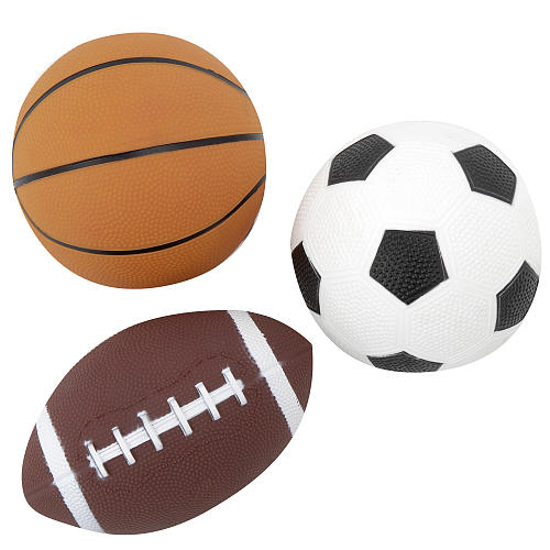 3 Mini Sports Balls - Stats | ToysRUs