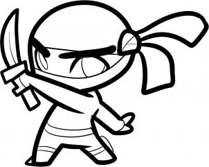 People - How to Draw a Ninja for Kids