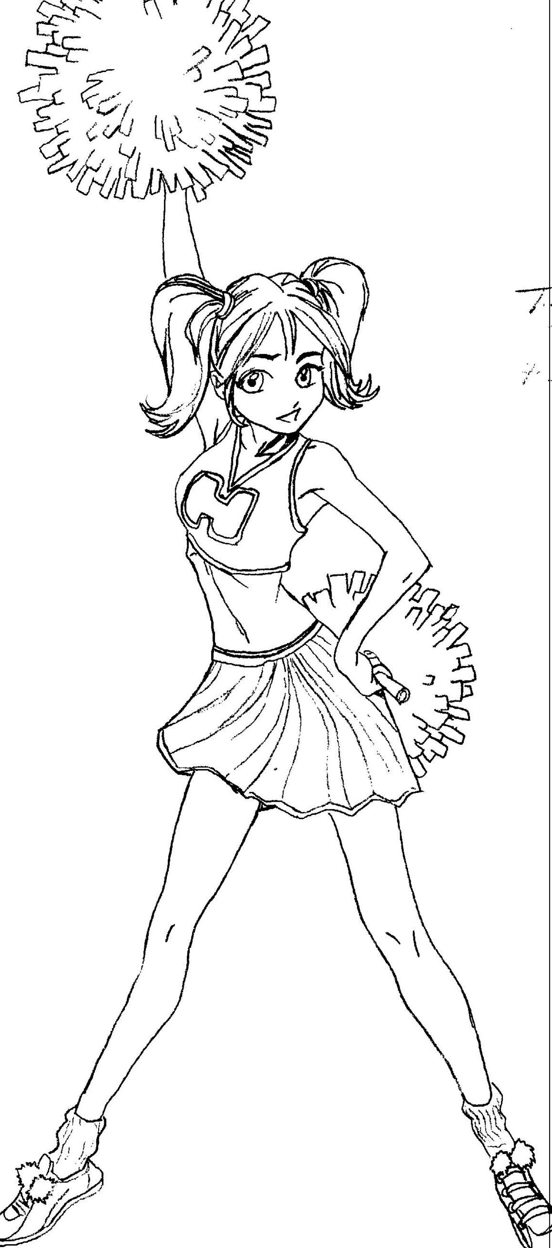 Cheerleader Drawing Clip Art Library