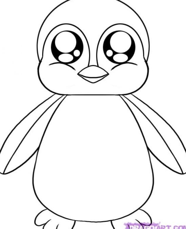 How To Draw Cute Penguin Cartoon : Follow along with our narrated step