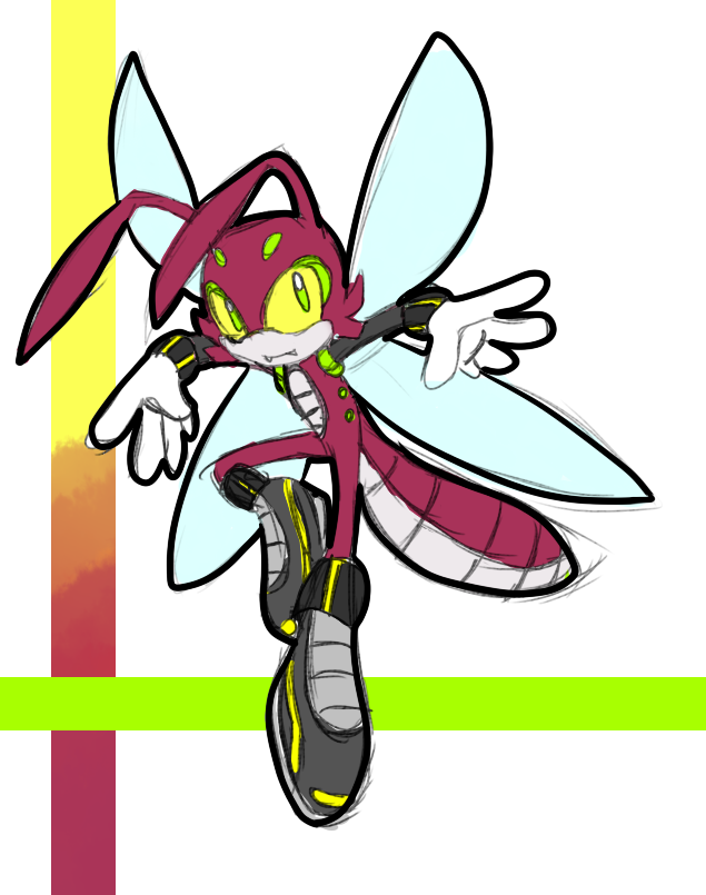 Sonic OC Adopt -SOLD-: Spark the Dragonfly by glitchgoat on Clipart library