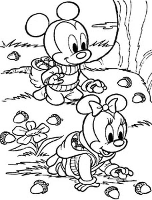 Mickey Mouse And Minnie Coloring Pages Print Free Tattoo