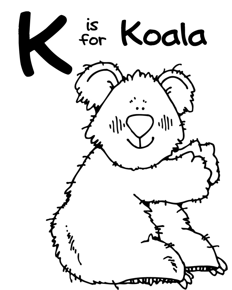 Picture Of A Koala To Color