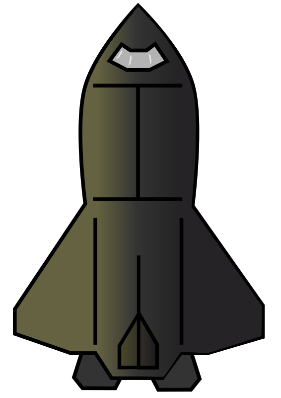Free to Use  Public Domain Spaceship Clip Art