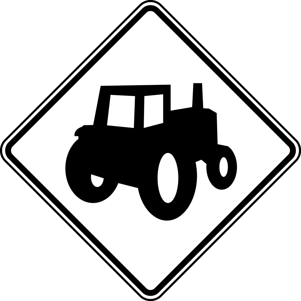 Images For  Tractor Clip Art Black And White