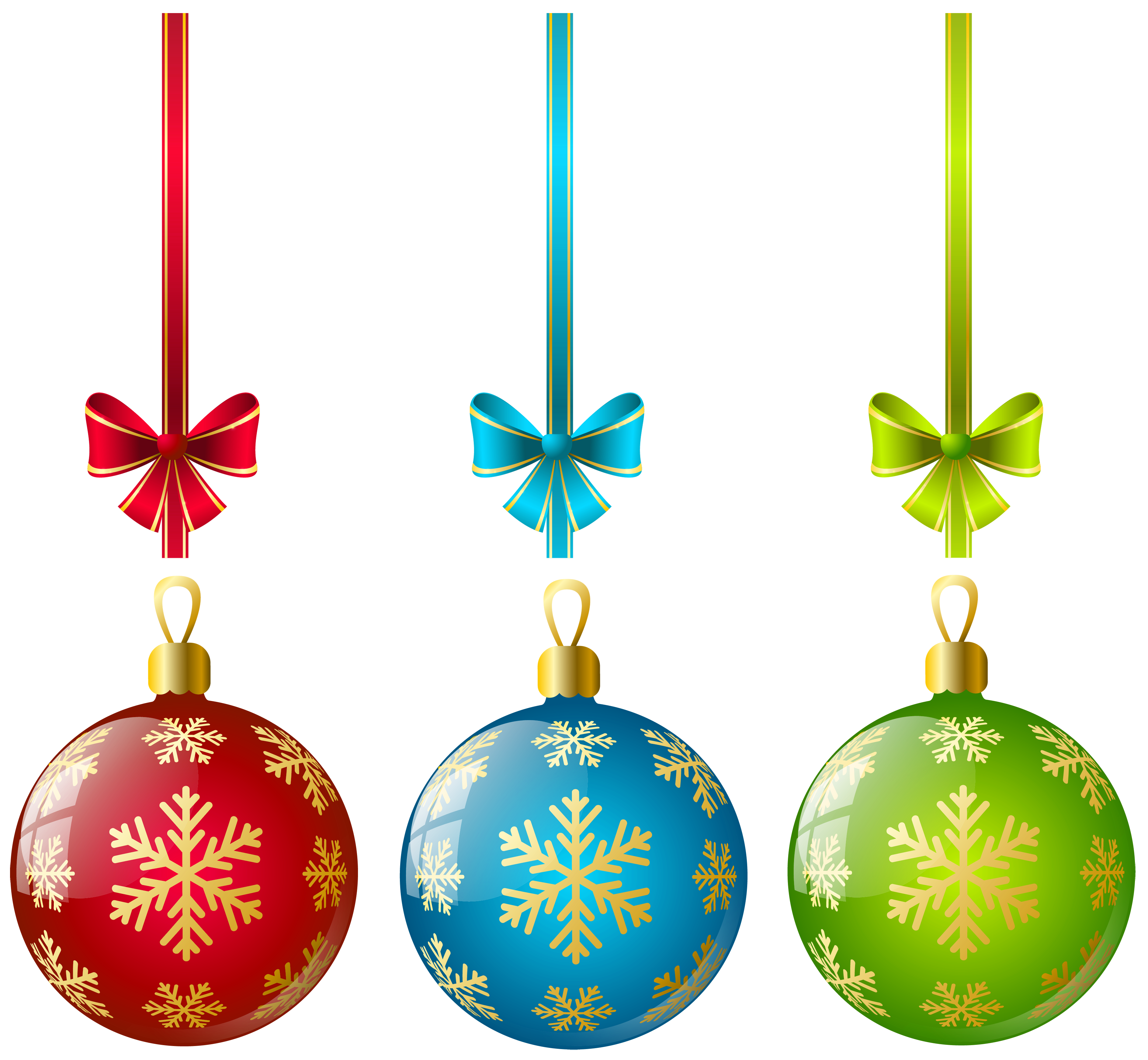 christmas ornaments transparent