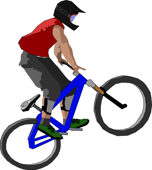 free clip art bicycle rider - photo #42