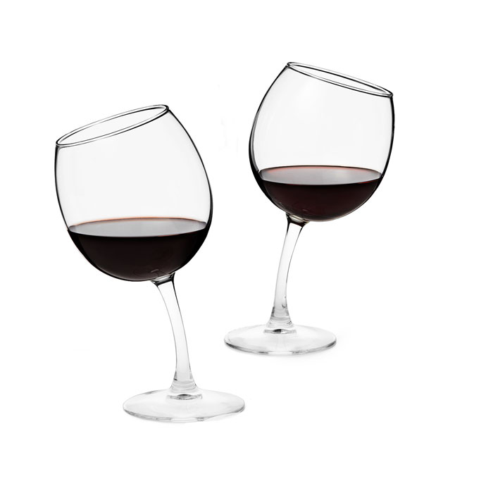 Tipsy Wine Glasses (Set of 2)