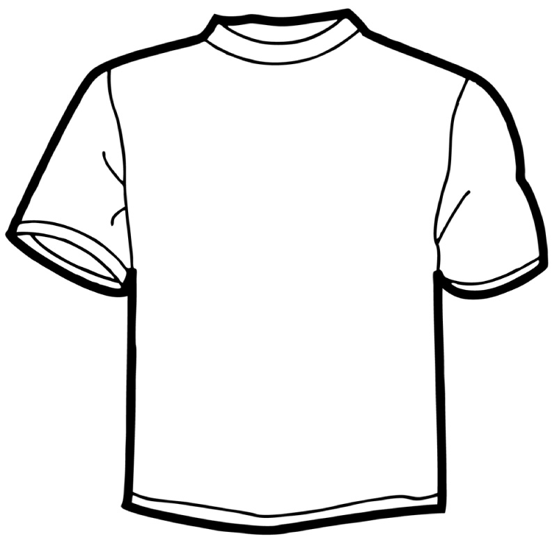 T Shirt Drawing Template - Clipart library