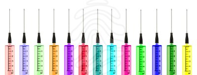 Colorful Syringes - clipart #