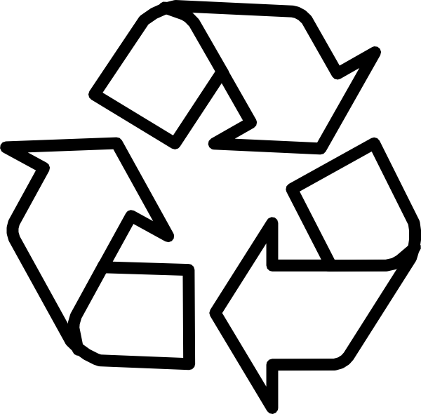 Recycling Symbol Outline Clip Art at Clipart library - vector clip art 