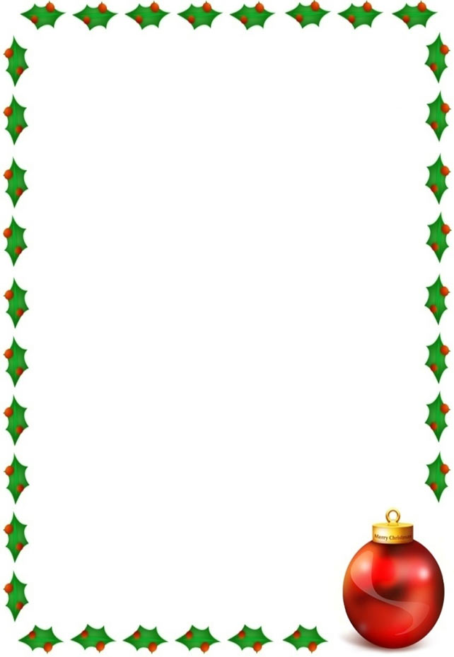 Christmas Tree Border Clipart