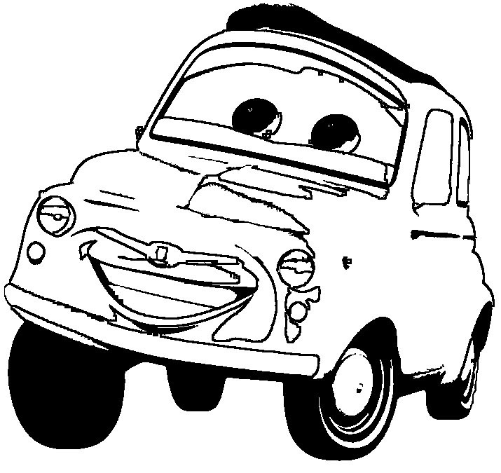 Cartoon Cars Luigi Coloring Pages Girls