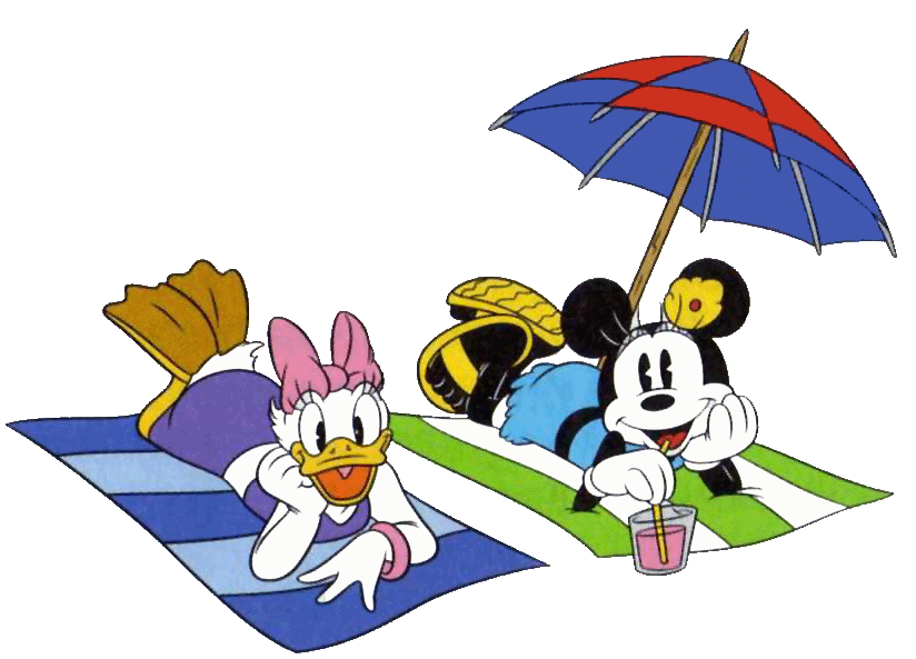 Minnie  Daisy Together Clipart