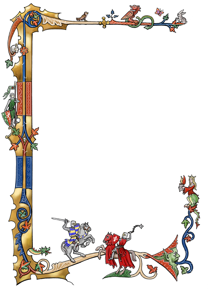 Clipart library: More Like Medieval border with dragons by dashinvaine