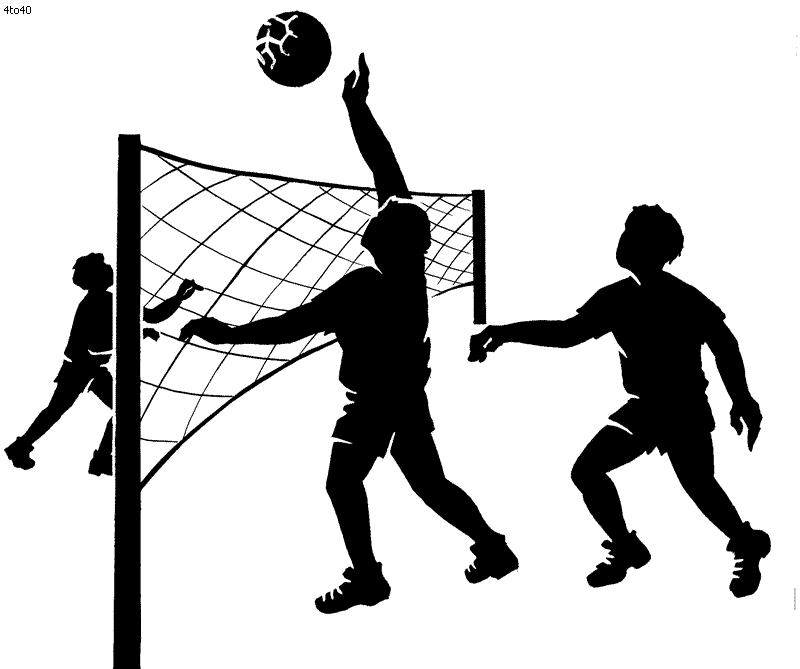 clipart volleyball court