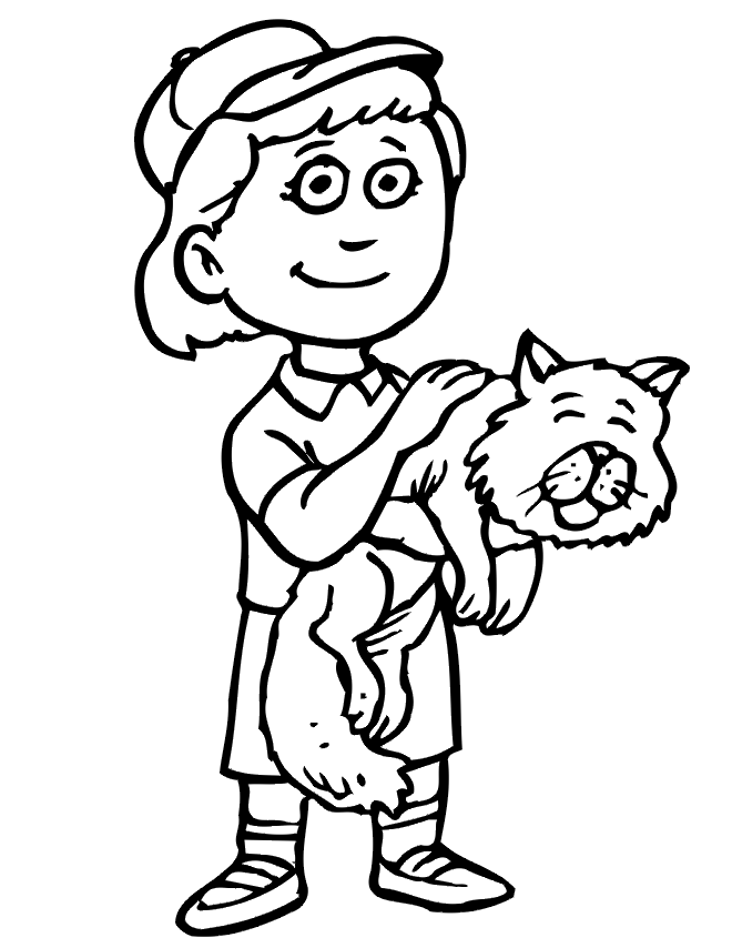 little boy standing Colouring Pages (page 3)