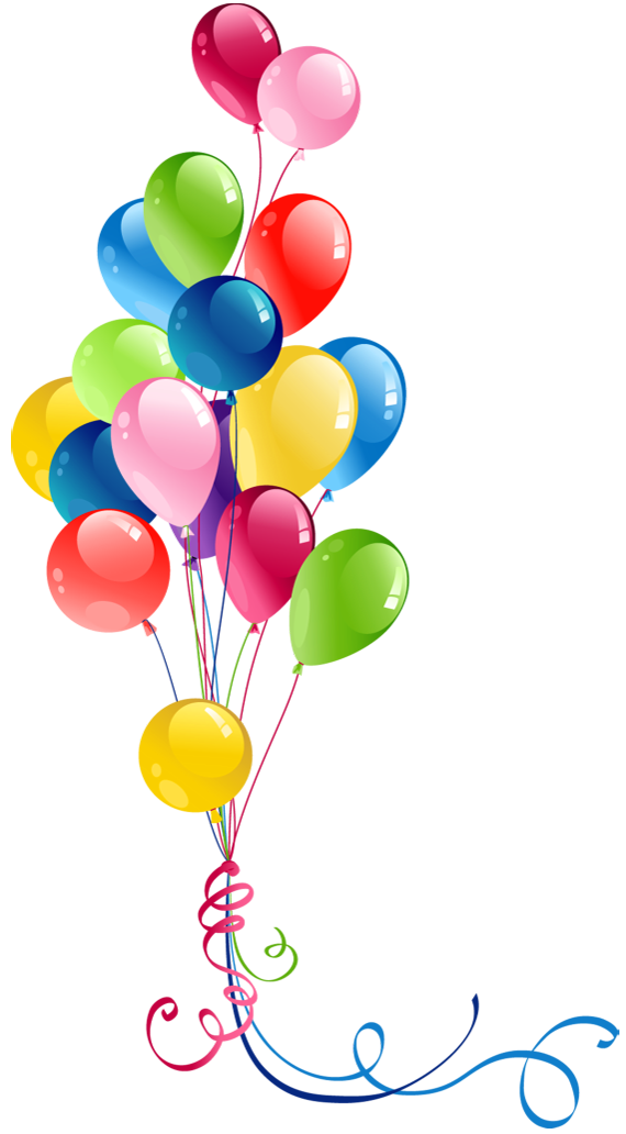 Transparent Bunch Balloons Clipart - Clipart library - Clipart library
