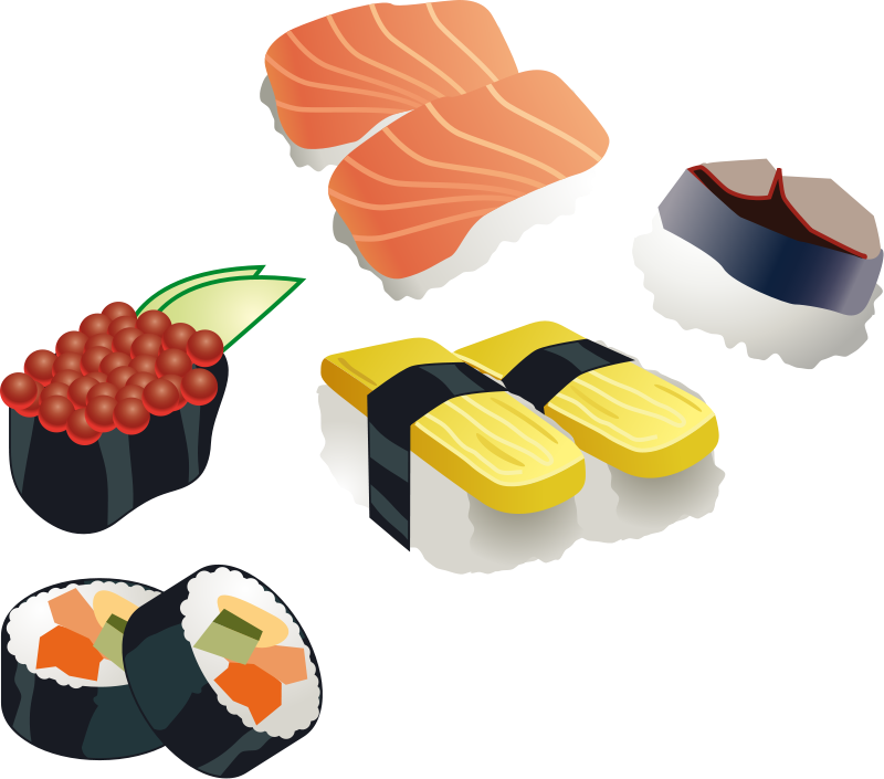 Free to Use  Public Domain Sushi Clip Art