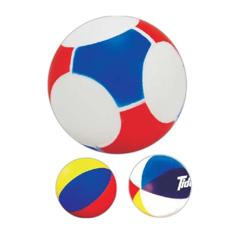 Squeeze Beach Ball Stress Ball Keychains - Custom Printed | Save 