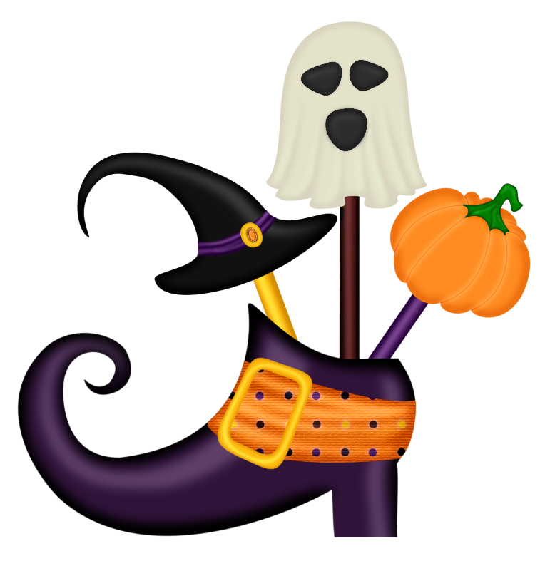 Halloween Witch Shoe Decor PNG Clipart