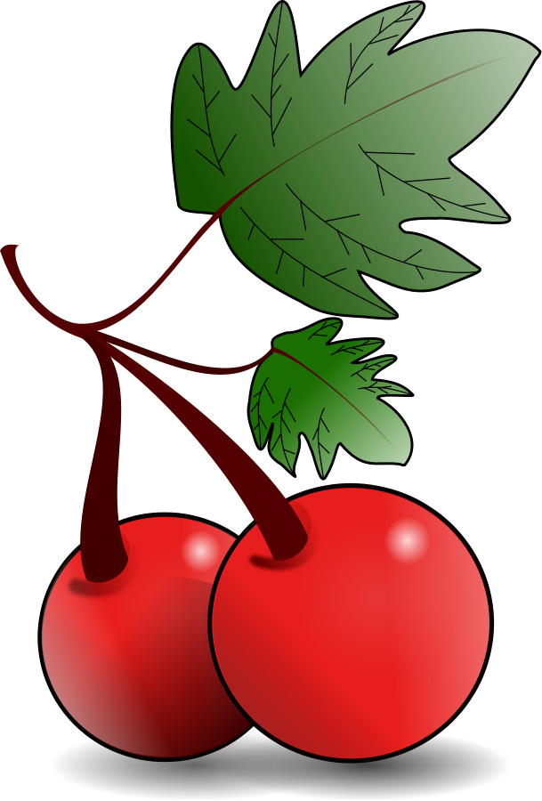 Red fruit SVG Vector file, vector clip art svg file
