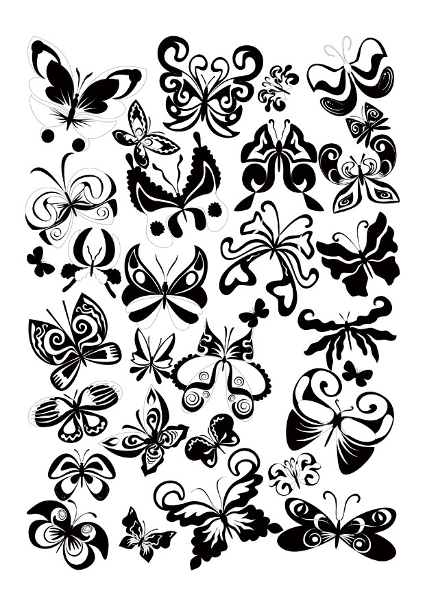 Butterflies Vector Graphic | Vecto2000.