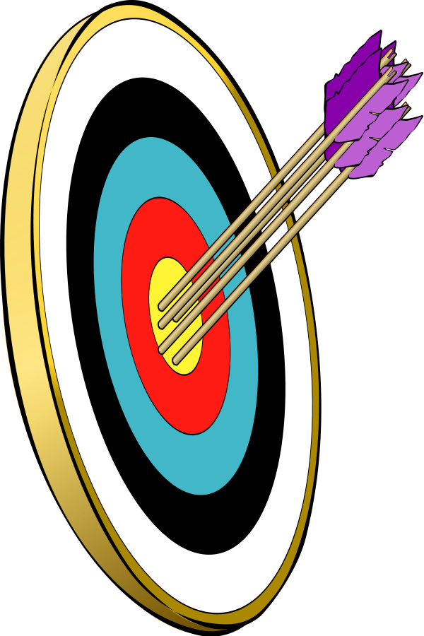 Arrows and target Clipart, vector clip art online, royalty free 