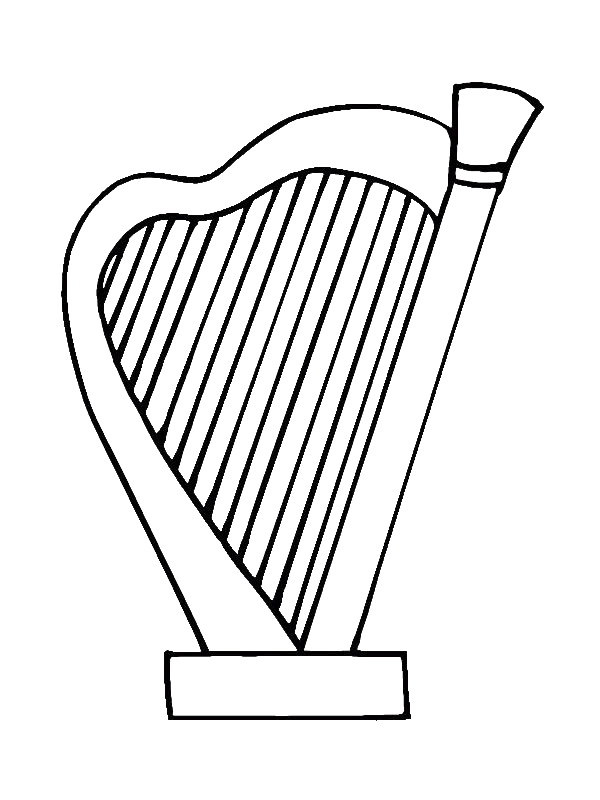 Kids Under 7: Musical-instruments Coloring Pages