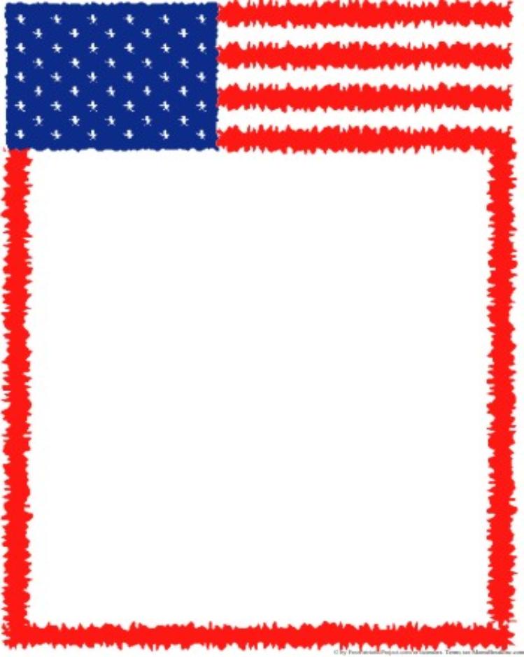 Pix For American Flag Page Borders