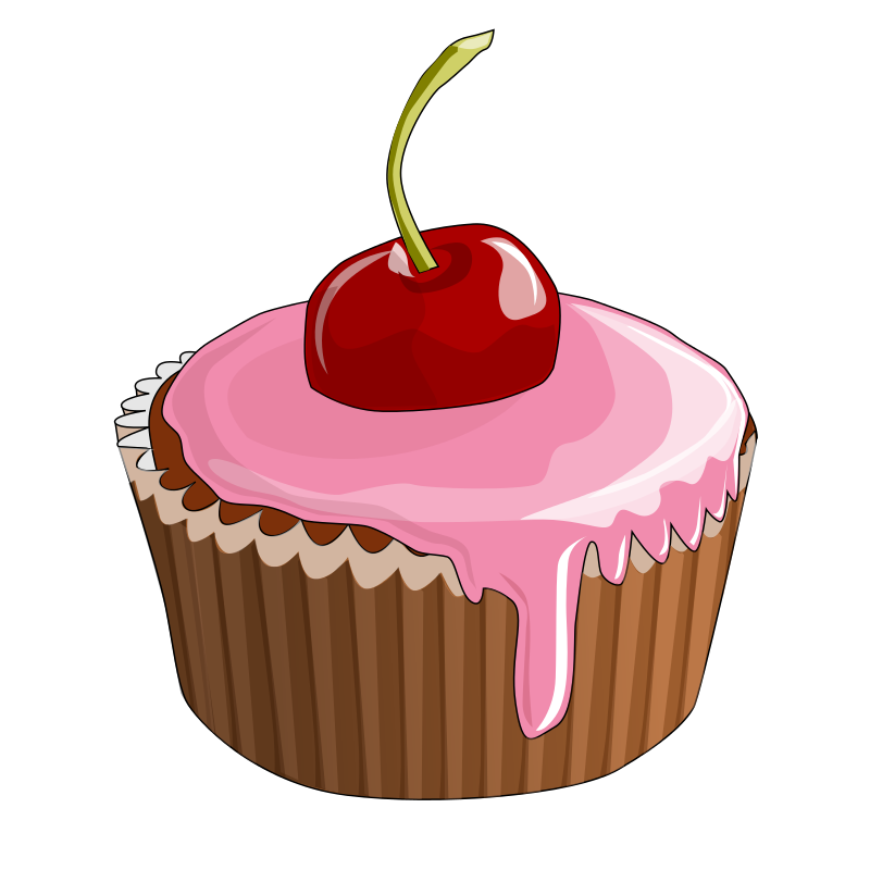 Pix For  Cupcakes Clipart