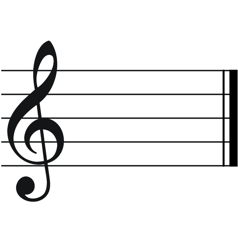 File:Treble clef with empty staff.svg - Wikimedia Commons