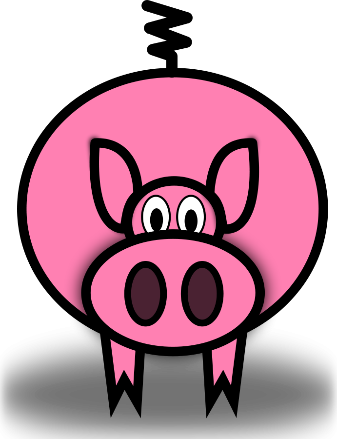 Download Free Pig Vector Download Free Clip Art Free Clip Art On Clipart Library SVG Cut Files